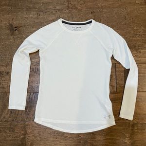 Youth waffle knit long sleeve crew